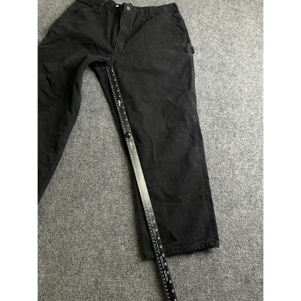 Mens Carhartt B11 BLK Dungaree Fit Carpenter Work Pants, Size 40x30